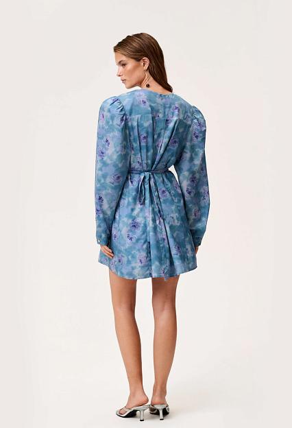 Adoore Cannes Mini Dress Dusty Blue