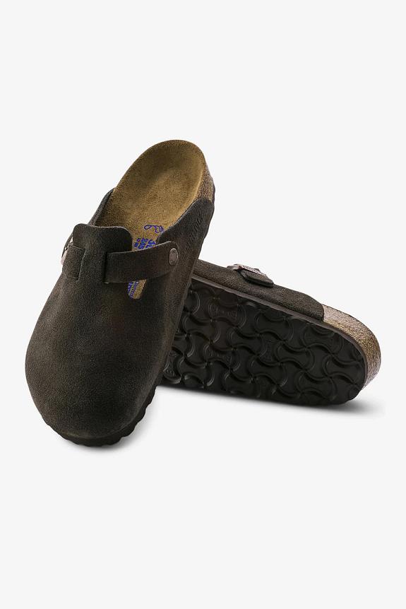 Birkenstock Boston Suede SFB Mocca-1