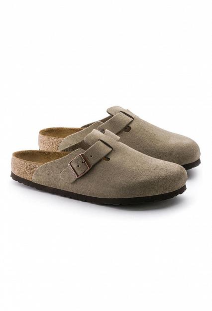 Birkenstock Boston Suede Leather Taupe