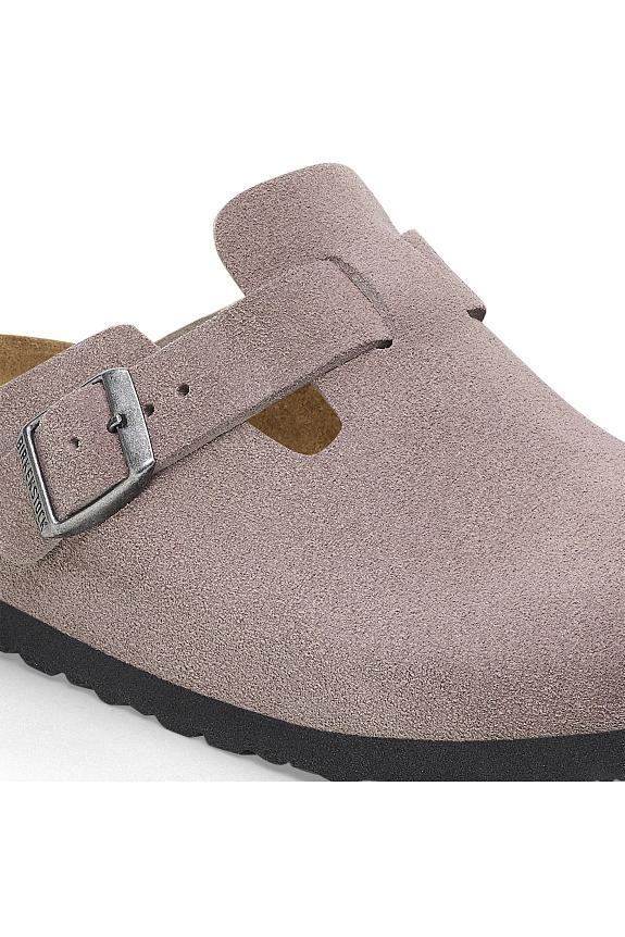 Birkenstock Boston Suede Leather Faded Purple-3
