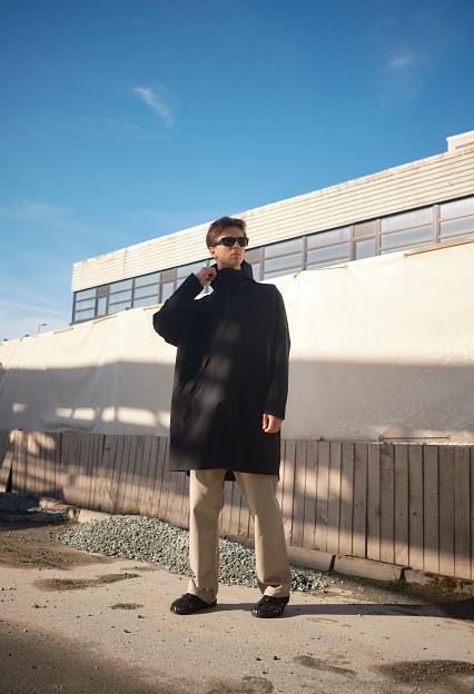 Blæst Aalesund Poncho Black