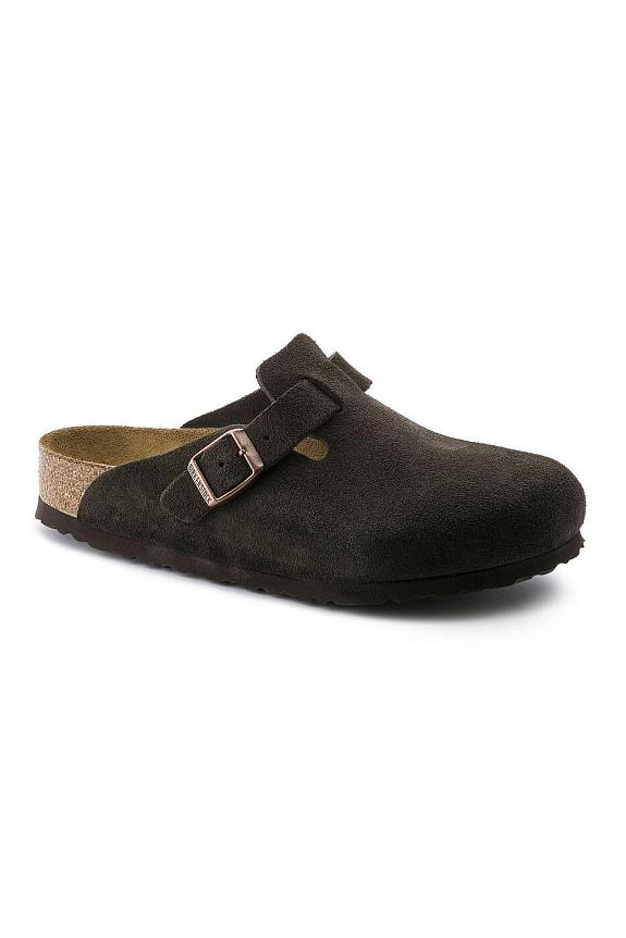 Birkenstock Boston Suede Leather Mocca