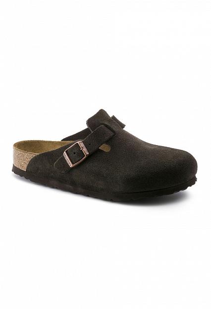 Birkenstock Boston Suede Leather Mocha