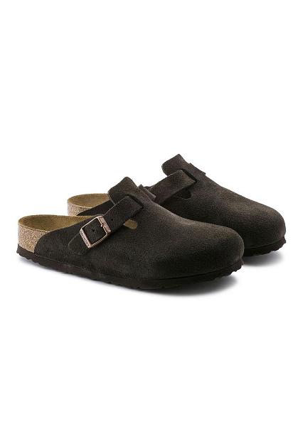 Birkenstock Boston Suede Leather Mocca
