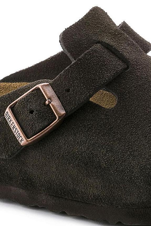 Birkenstock Boston Suede Leather Mocca