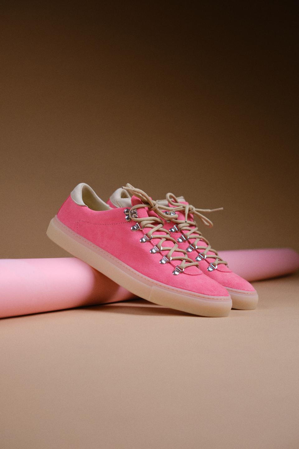 Diemme Low Pink Gelato suede