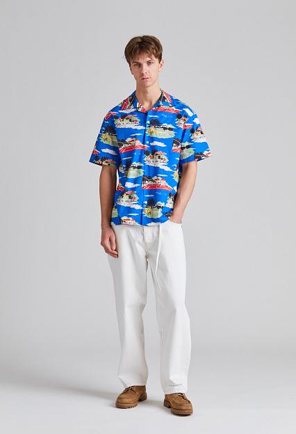 Drôle de Monsieur La Chemise MC Country Club Blue