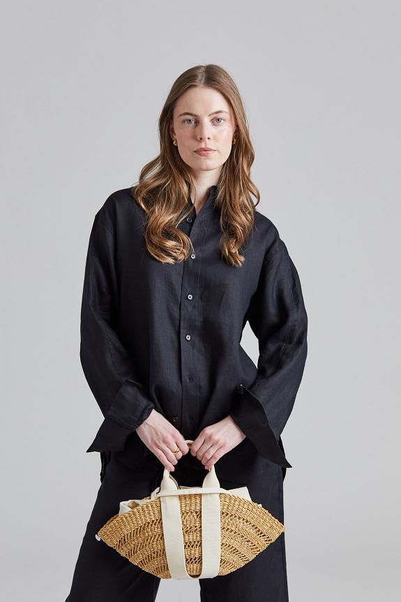 FWSS Linen Coastal Shirt Jet Black 