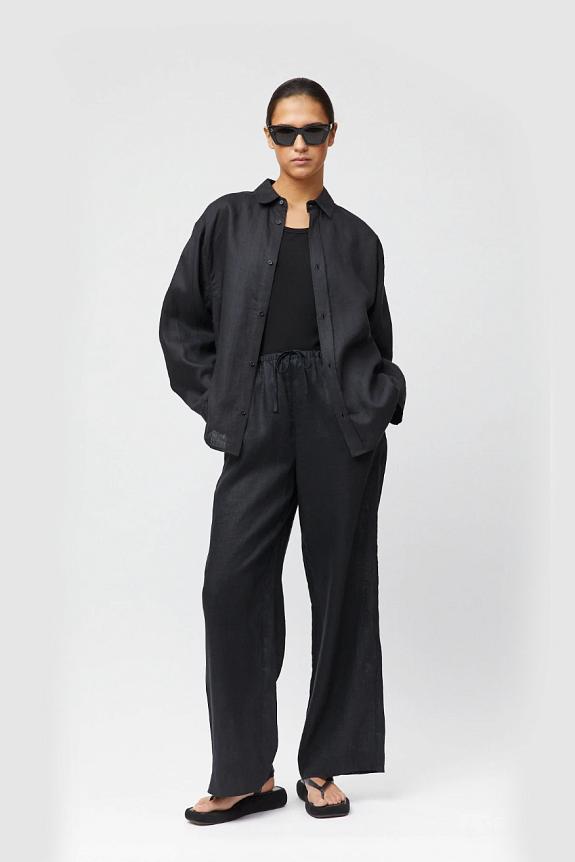 FWSS Linen Coastal Shirt Jet Black 