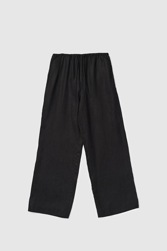 FWSS Linen Siena Trousers Jet Black 