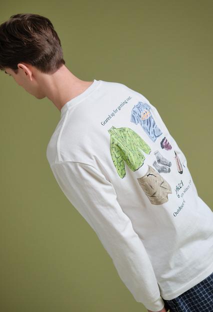 Gramicci Geared Up L/S Tee White