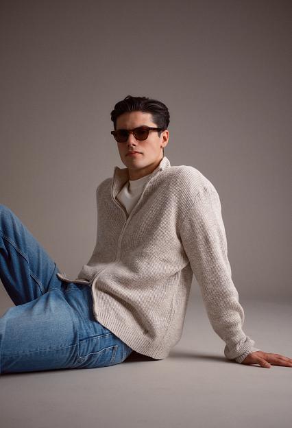 Holzweiler Atlantic Zip Cardigan Blue Mix