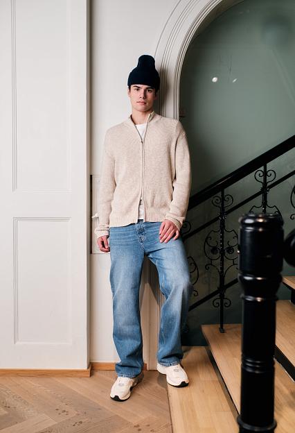 Holzweiler Atlantic Zip Cardigan Sand Mix