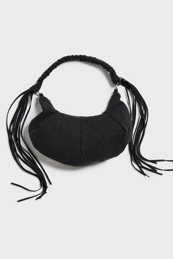 Holzweiler Cocoon Small Bag Black Washed 