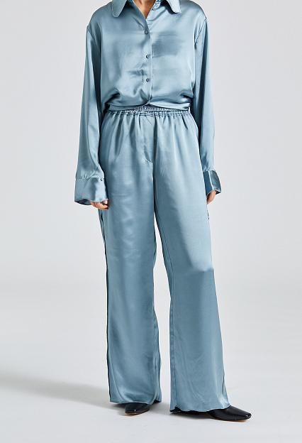 Holzweiler Luka Satin Trousers Blue
