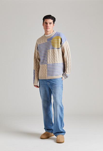 Holzweiler Retro Sun Crew Beige Mix