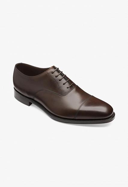 LOAKE Aldwych Calf Oxford dark brown