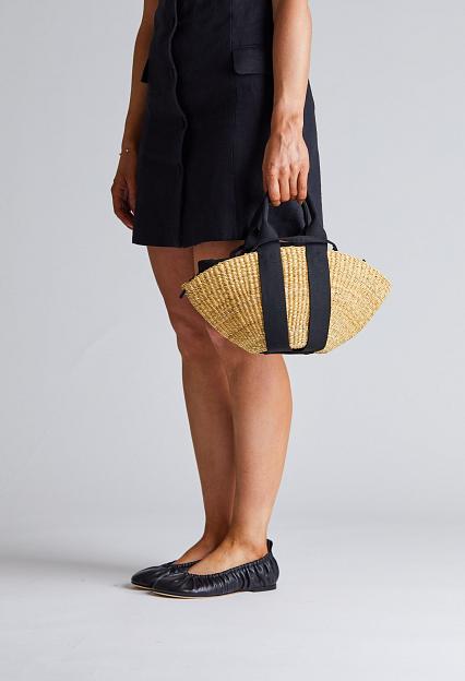 MUUN Mini Sophie Black Handle Black Pouch