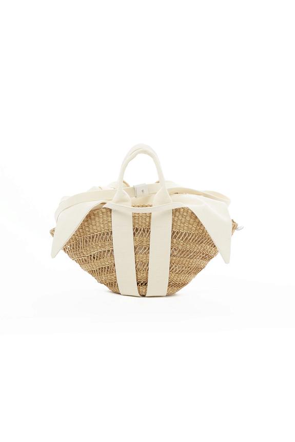 MUUN Mini Sophie Lace Ecru Handle Ecru Pouch