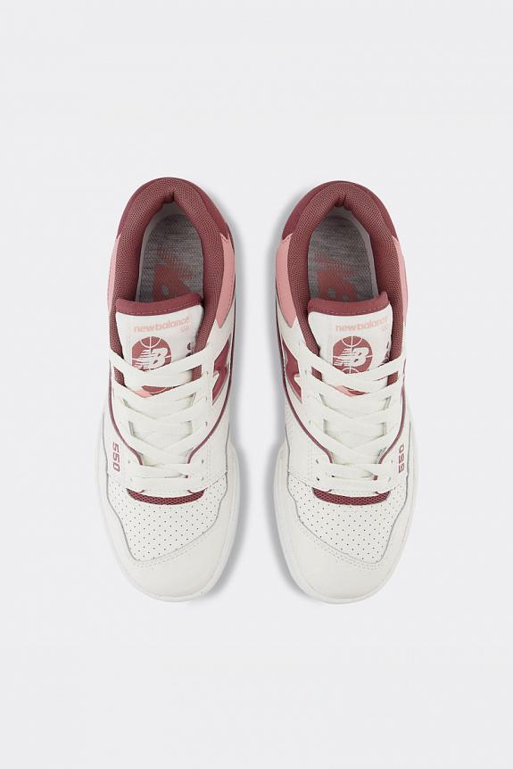 New Balance BBW550DP Sea Salt/Washed Burgundy-2
