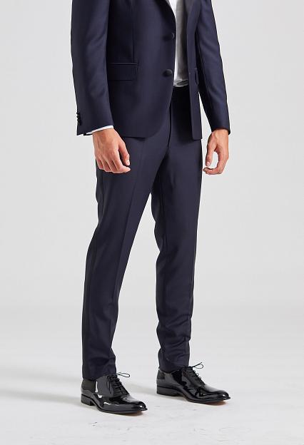 Oscar Jacobson Denz Tuxedo Trouser Navy