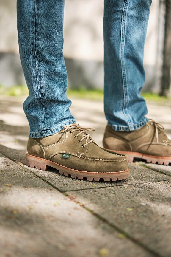 Paraboot Thiers Velours Kaki-4