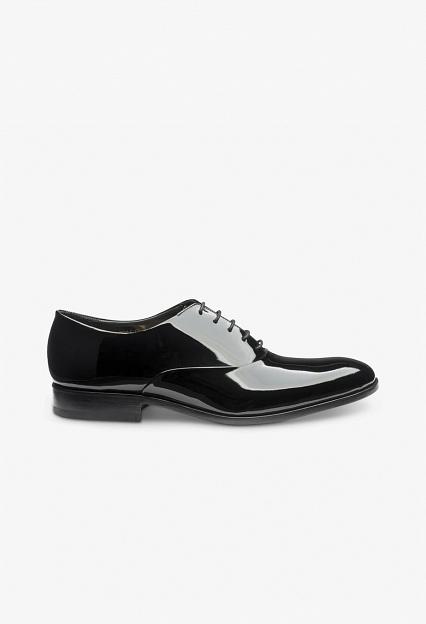 LOAKE Patent Black Oxford