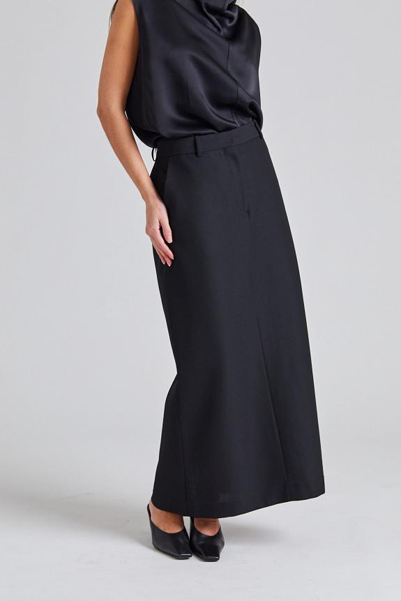 Toteme Low-Waist Straight Skirt Black 