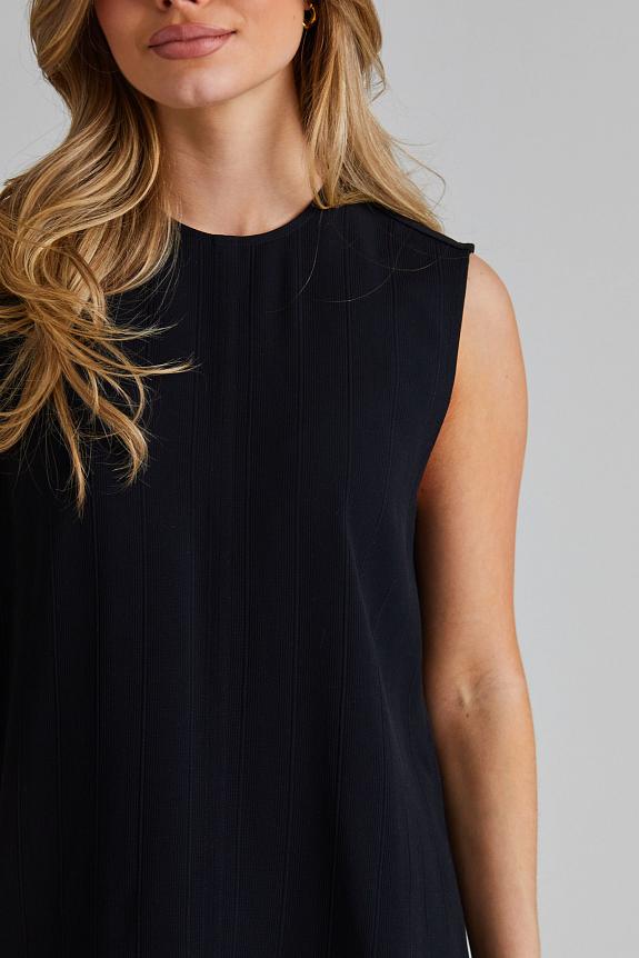 Toteme Woven Stripe Top Black 