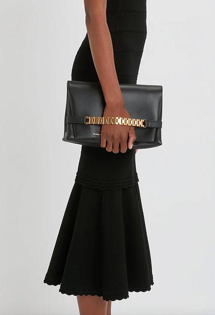 Victoria Beckham Chain Pouch With Strap Black