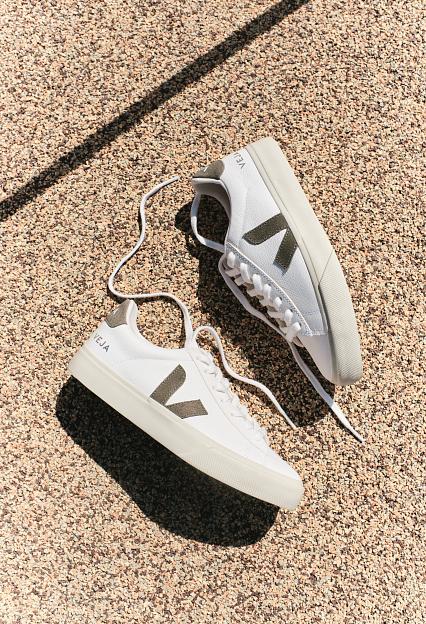 Veja Campo Chromefree Leather White Kaki