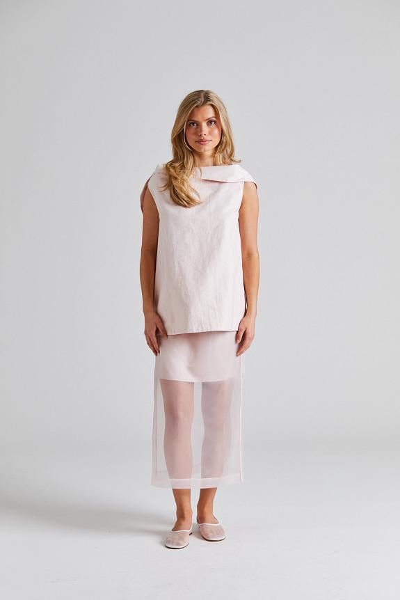 Viktoria Chan Tully Open Back Top Pink-2