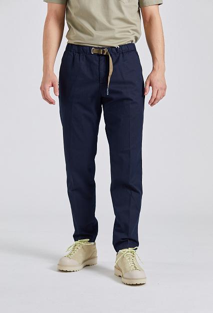 White Sand Greg Regular Fit Cotton Linen Navy